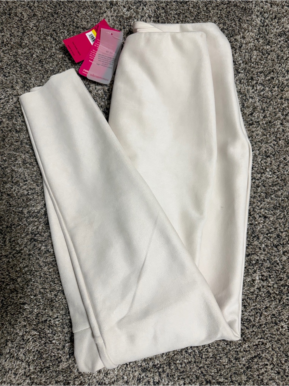 Commando White faux suede Leggings - Size M - NWT